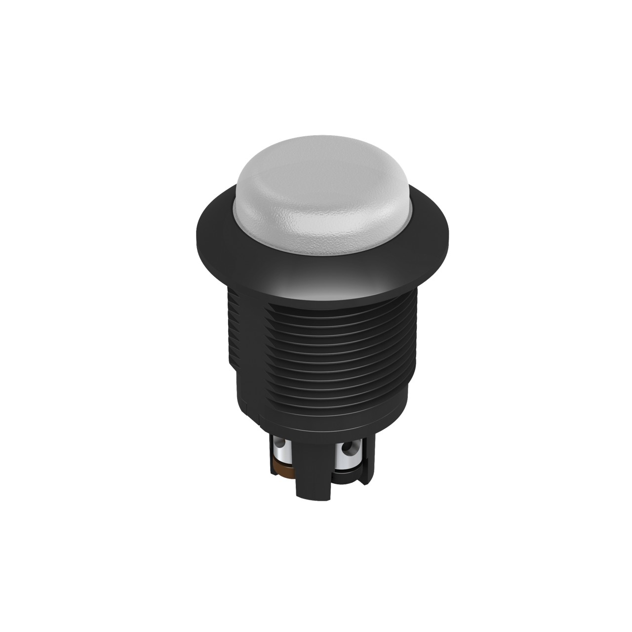 Banner Engineering 18mm Pilot Light; 1-Segment; White; Steady; 10-30VDC; Screw Terminals